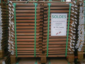 Soldes 2014 dalles caillebotis bois